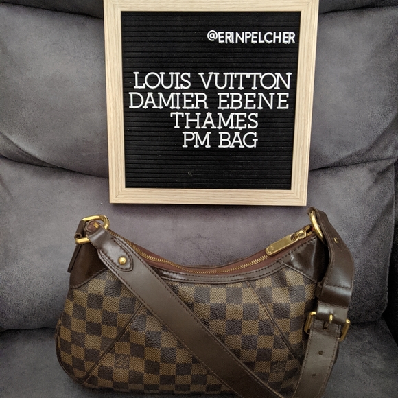 LV Damier Ebene Canvas Thames PM Bag - Picture 3 of 4